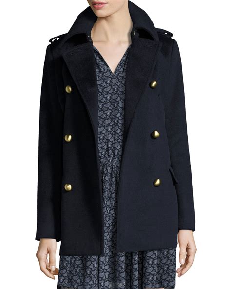 michael kors pea coat|michael kors wool blend peacoat.